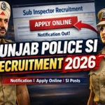 Punjab Police SI Recruitment 2026: Notification , Apply Online for Sub Inspector