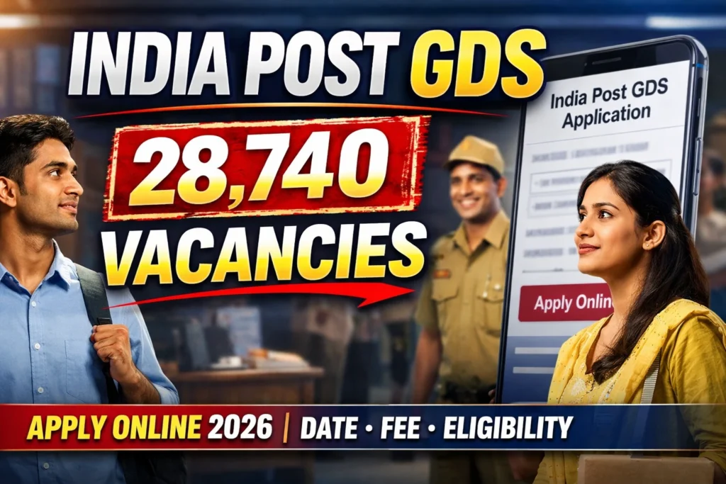 India Post GDS Apply Online 2026 Form: Date, Fee, Eligibility & Link
