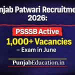 Punjab Patwari Recruitment 2026