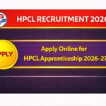 HPCL Recruitment 2026: Apply Online for HPCL Apprenticeship 2026-27HPCL Recruitment 2026: Apply Online for HPCL Apprenticeship 2026-27